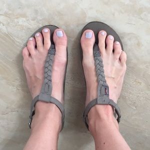 Rainbow Flip Flops